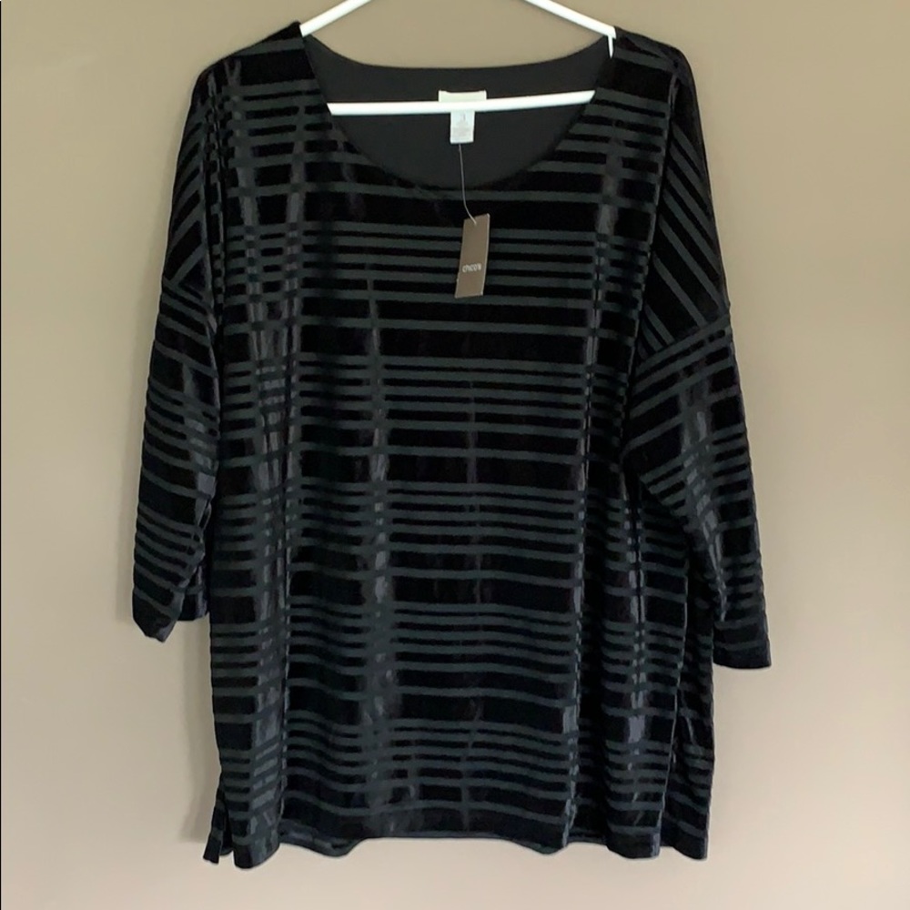 Plus size velvet top